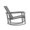 Merrick Lane Brevyn Set of 2 Flex Comfort Outdoor Rocking Chairs with Steel Frames